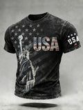 Men's America 250  Print Casuasl T-Shirt
