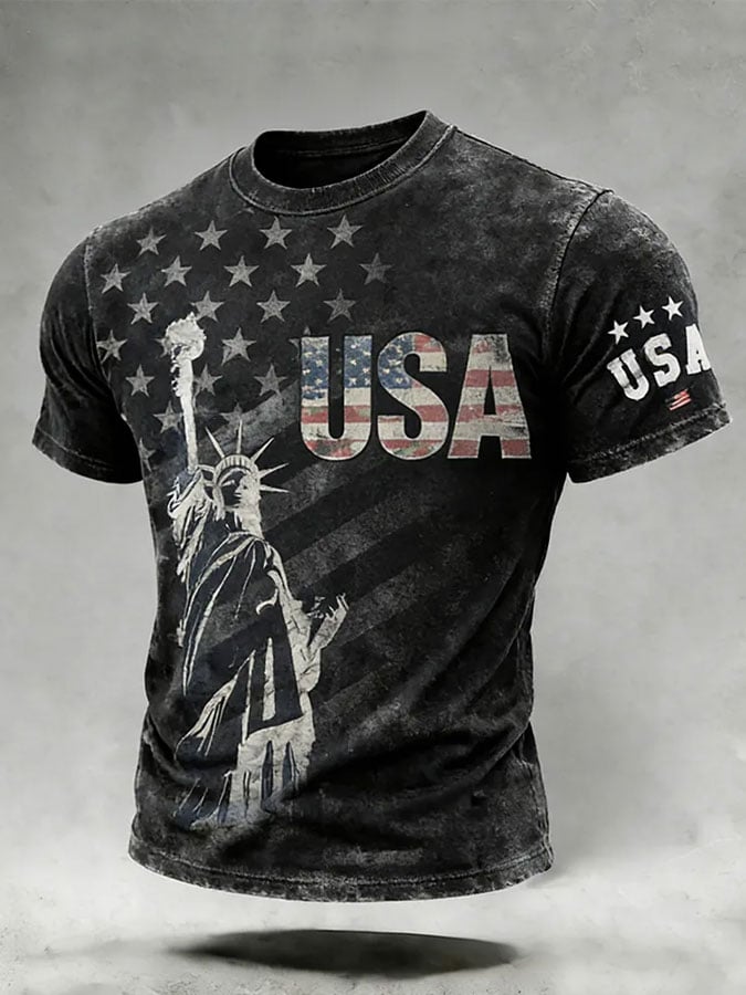 Men's America 250  Print Casuasl T-Shirt