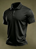 Men's 250th Anniversary Independence Day Art Print Casual Polo