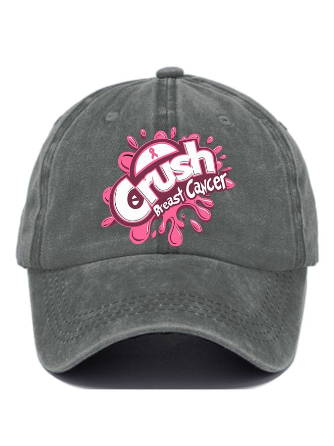 Women's Breast Cancer Awareness Print Casual Baseball Cap