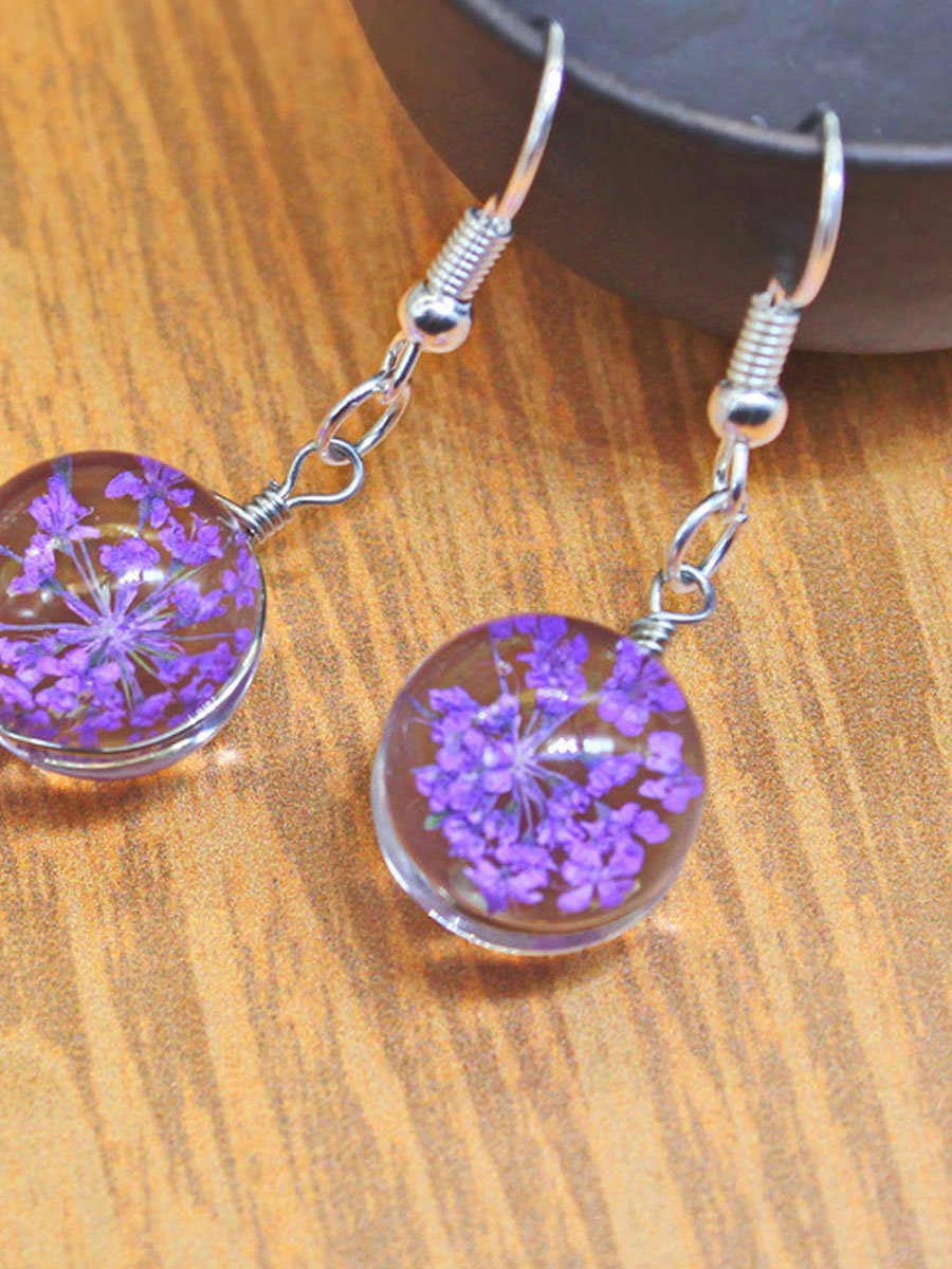 Alzheimer's Awareness Dementia Forget Me Not Earrings