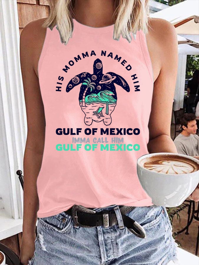 Women's Gulf of Mexico Crew Neck Tank Top