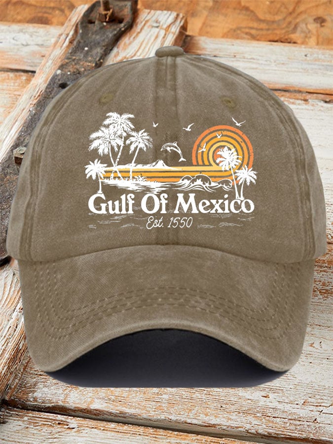 Gulf Of Mexico Print Baseball Cap