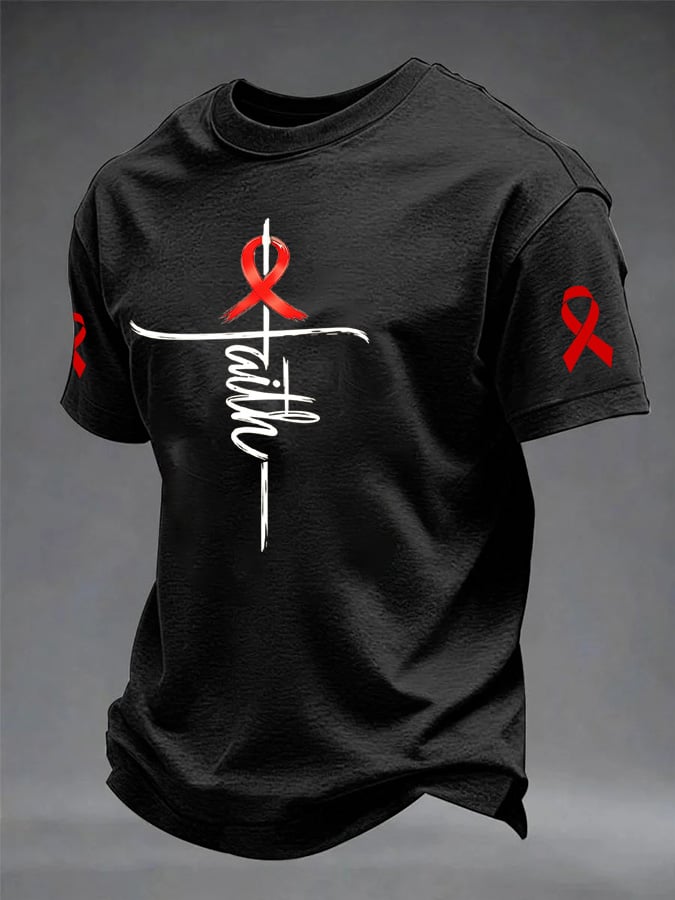 Men's Blood Cancer Awareness Graphic T-Shirt