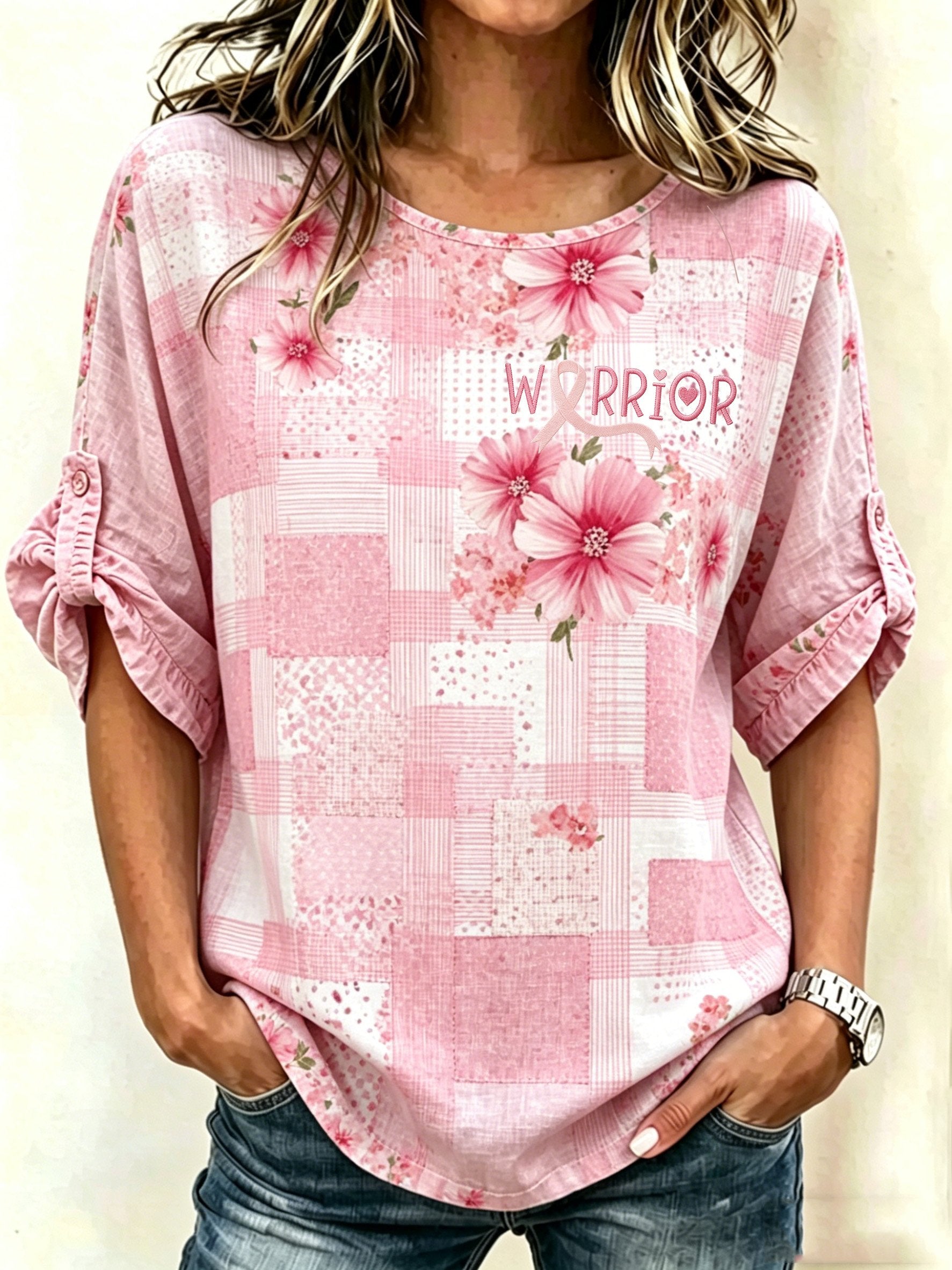 Women's Floral Print Casual Top