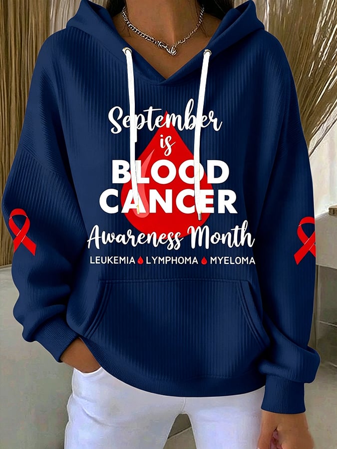 Women's Casual Printed Hooded Sweatshirt