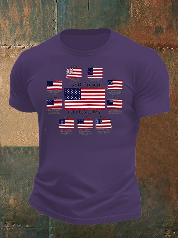 Men's  OLD GLORY Print T-Shirt