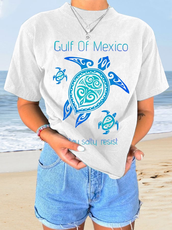 Women's Gulf Of Mexico Print T-Shirt