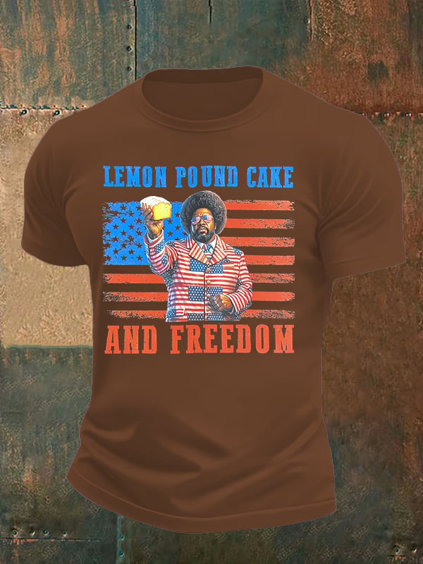 Men's Lemon Pound Cake  Printed T-Shirt
