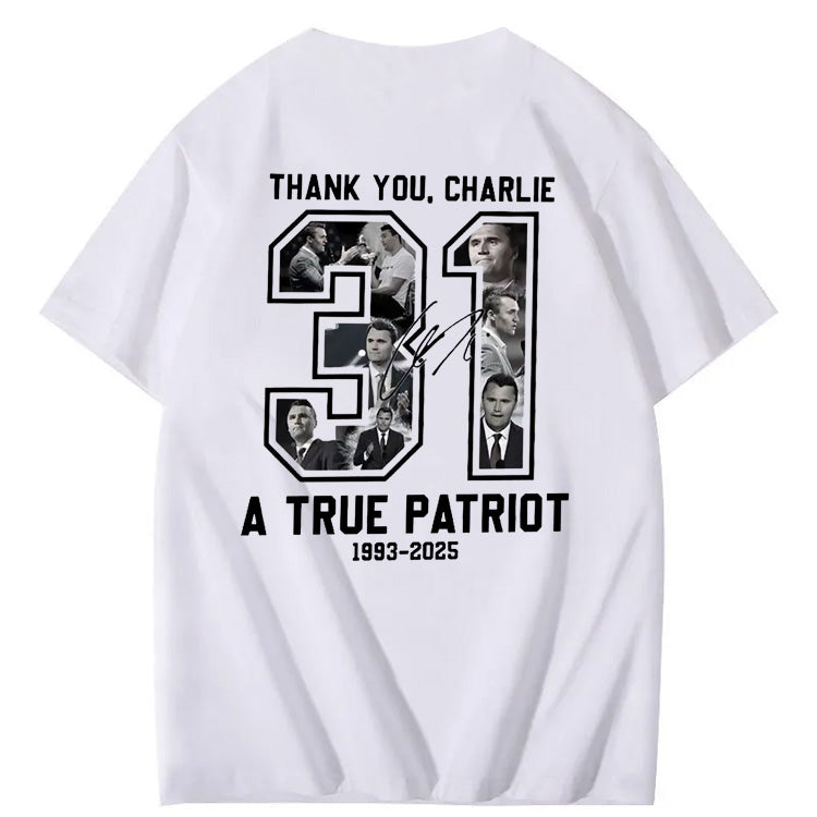 A Ture Patriot   Pattern100% Cotton T-Shirt