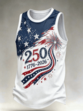 Men's US Independence Day Print Tank Top