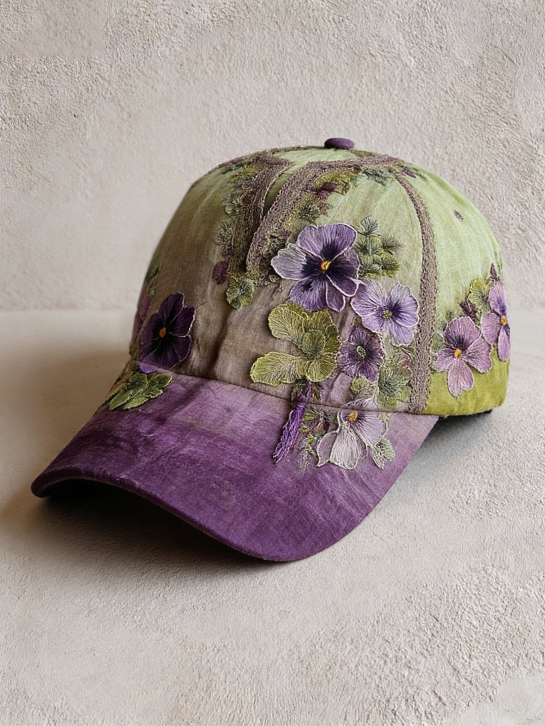 Women's Retro Bohemian Floral Print Casual Hat