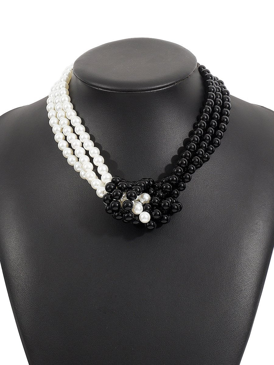Knotted Pearl Necklace