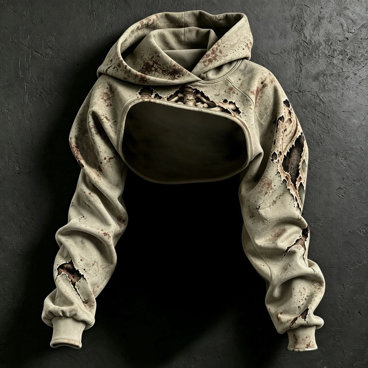 Women's Halloween Zombie Hug Skull 3d Print Hoodie Two-piece Set