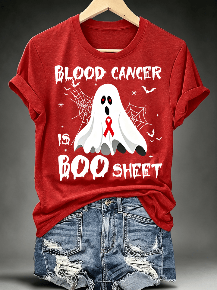 Women's BLOOD CANCER Print T-Shirt