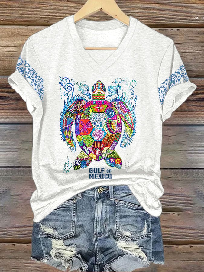 Women's Gulf Of Mexico Print T-Shirt
