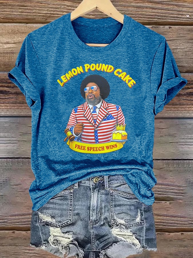 Women's   Lemon Pound Cake  Printed T-Shirt