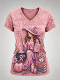Women's Breast Cancer Halloween  Print Hoodie