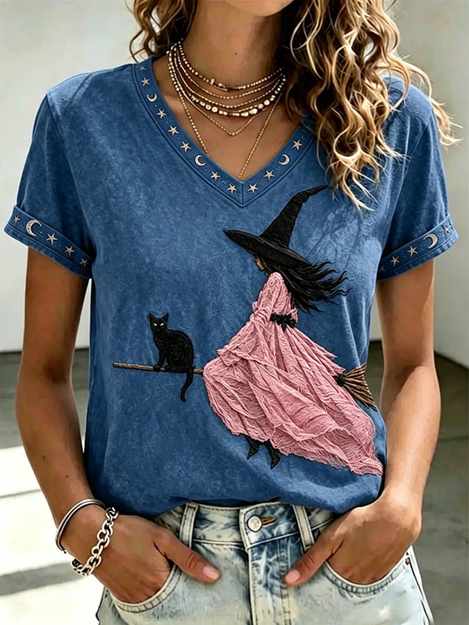 Women's Casual Print Short-Sleeve T-Shirt