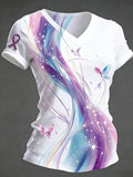 Women's Alzheimer's Awareness Print Casual T-Shirt