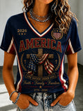 Women's Cross Faith Print T-Shirt