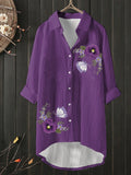 Women's Purple Flower Alzheimer's Awareness Support Shirt