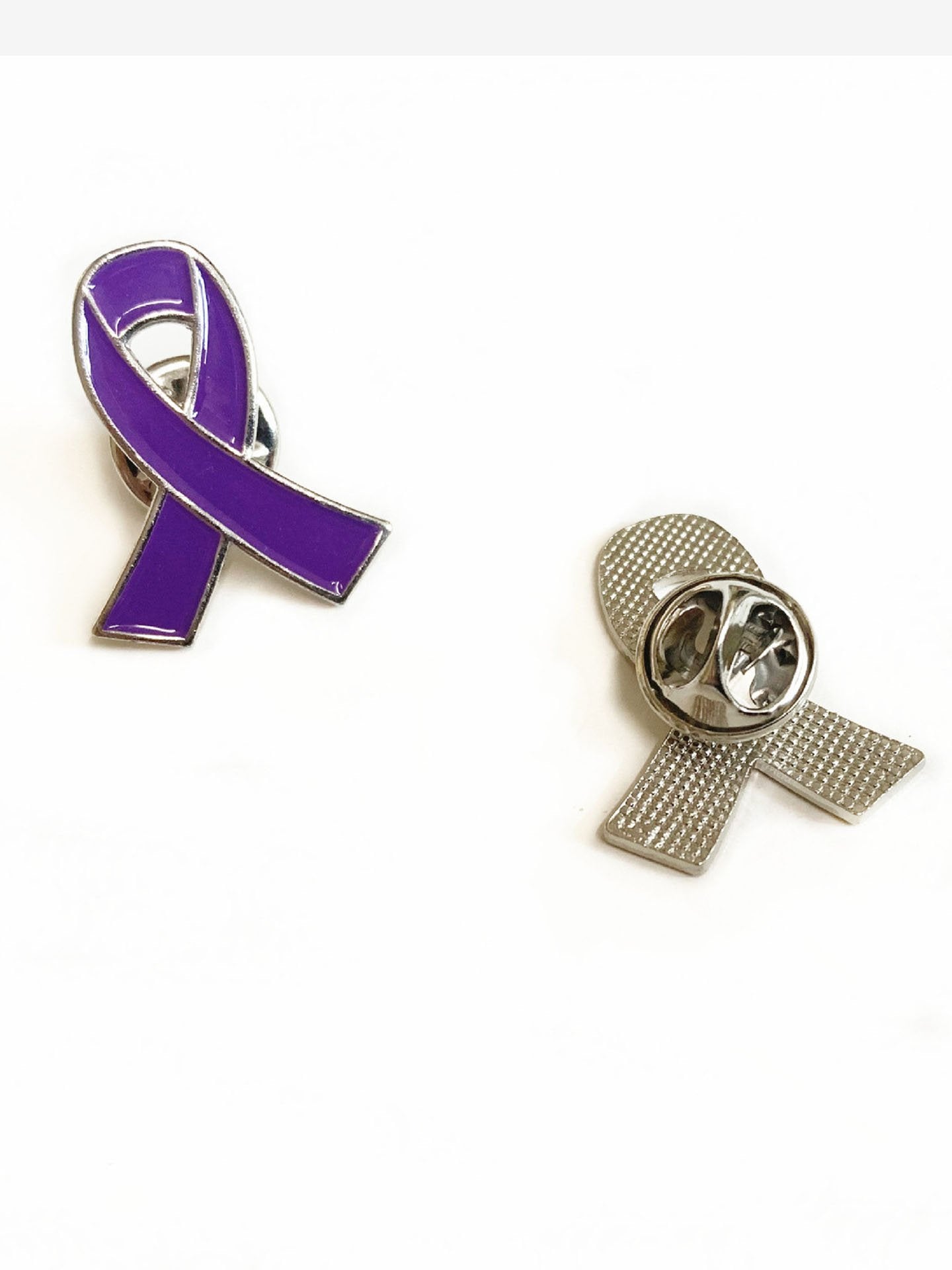 Women'S Alzheimer Purple Band Brooch