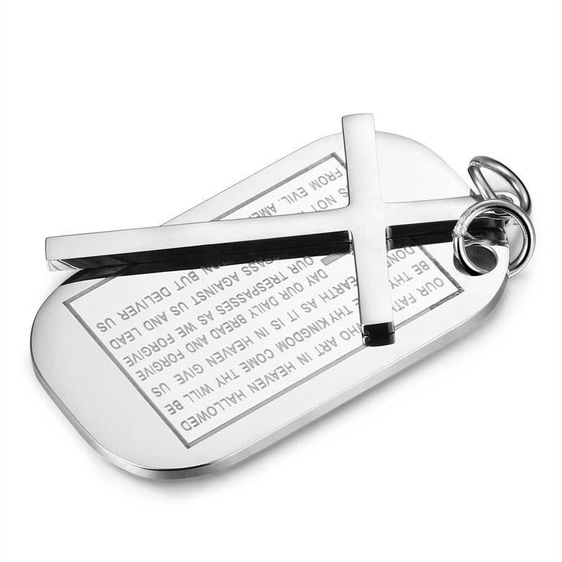 Men's Cross Military Brand Necklace