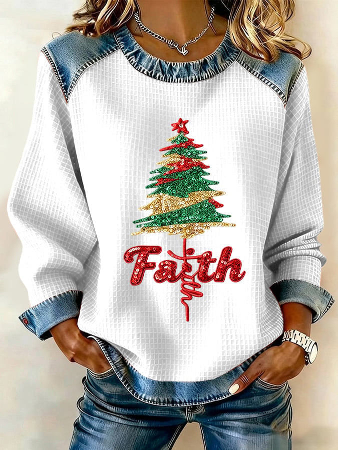 Women's Christmas Faith Casual Sweatshirt