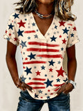 Women's Casual Patriotic T-Shirt