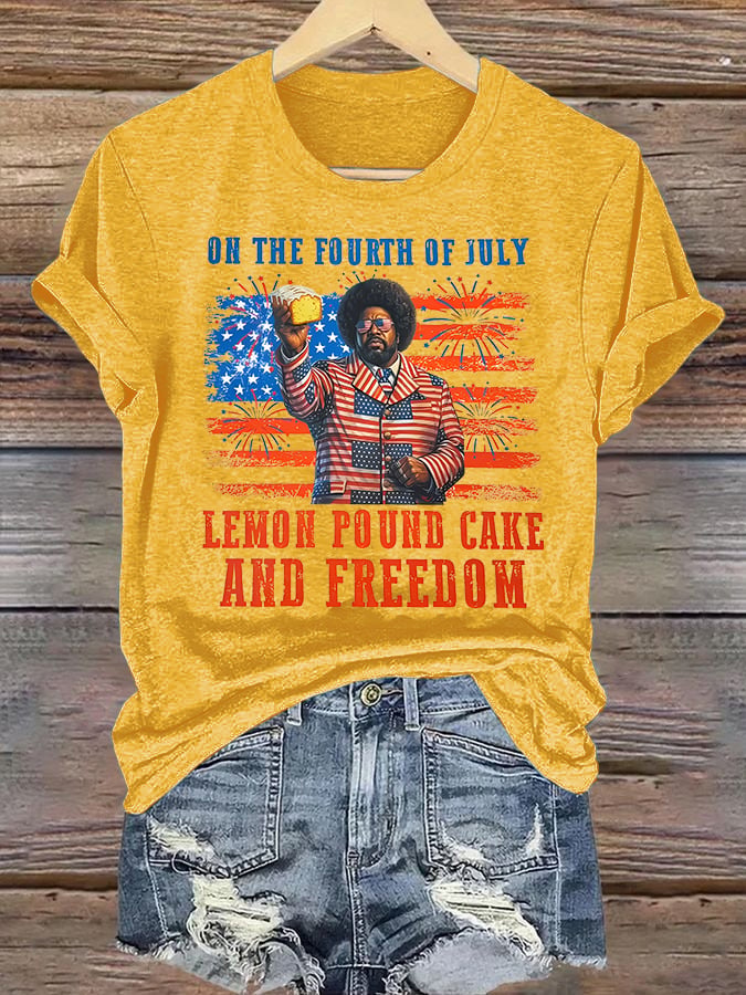 Women's   Lemon Pound Cake  Printed T-Shirt