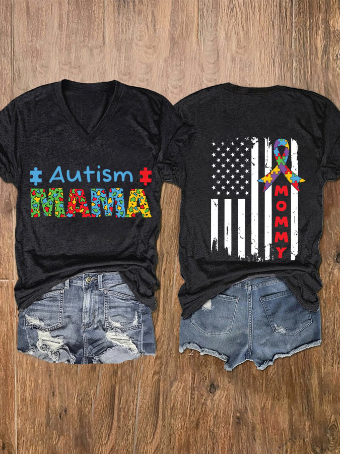 Women's Autism Mom Autism Awareness T-shirt