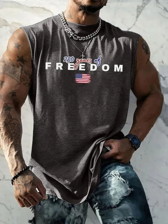 Men'S Sleeveless Casual Cotton And Linen T-Shirt