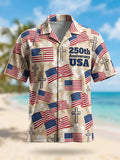 Men's U.S. 250th Anniversary Hawaiian Short-Sleeve  Shirt