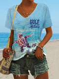 Women's Gulf Of Mexico Print T-Shirt