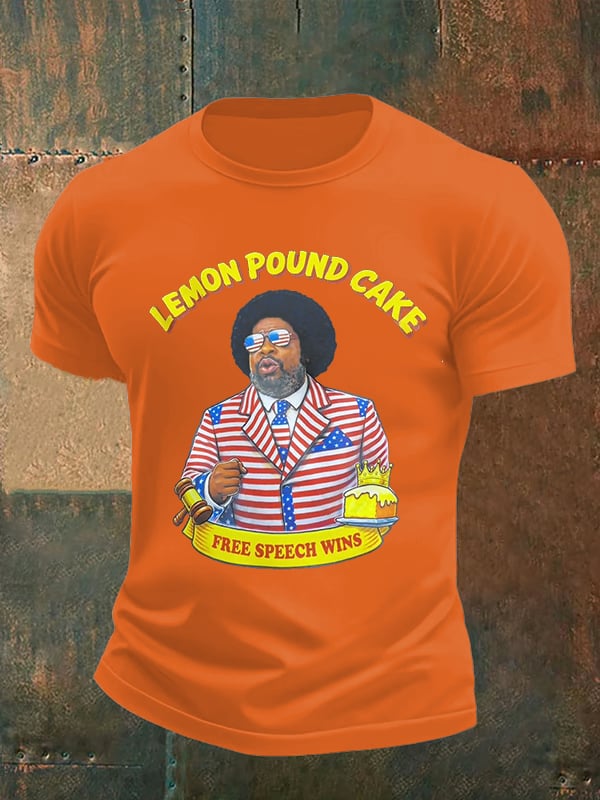 Men's Lemon Pound Cake  Printed T-Shirt