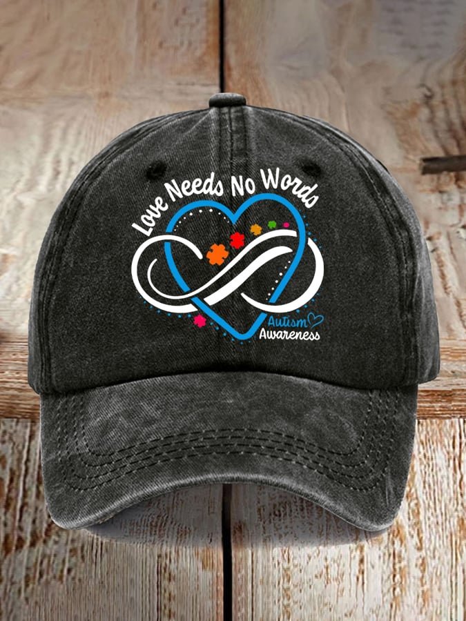 Unisex Autism Awareness Print Baseball Cap