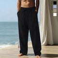 Men's Casual Trousers Summer Casual Linen Style Pants