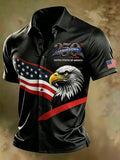 Men's Casual Shirt with National Flag Print