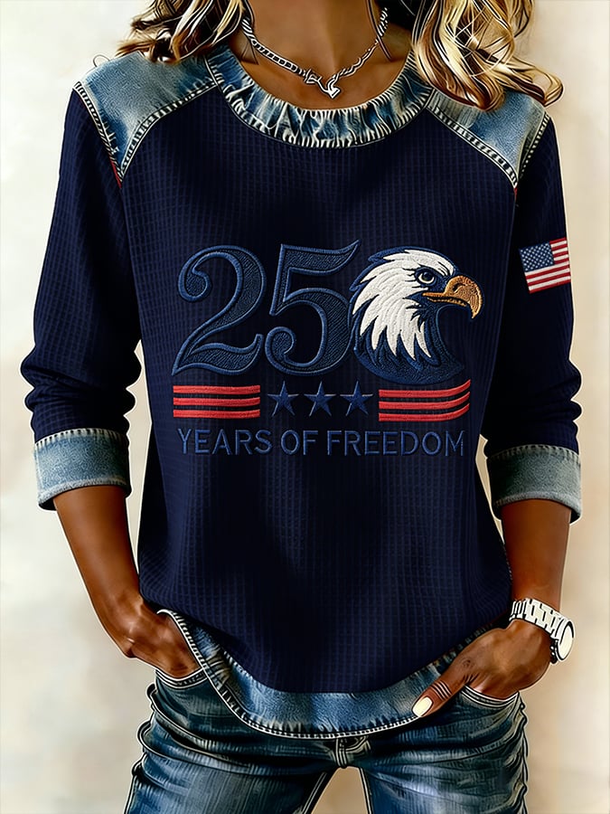 Women's 250th Anniversary Printed Short-Sleeved T-Shirt