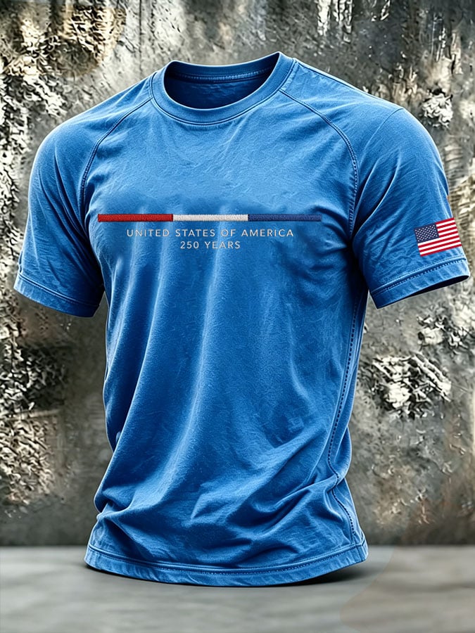 Men's UNITED STATES OF AMERICA 250 YEARS Short-Sleeve T-Shirt
