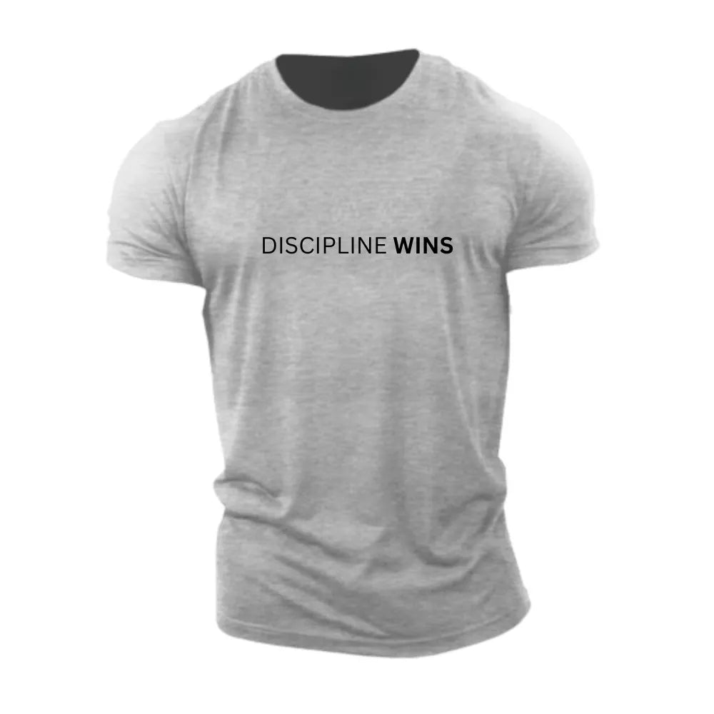 Men'S Discipline Wins Crew Neck Cotton Short-Sleeve T-Shirt