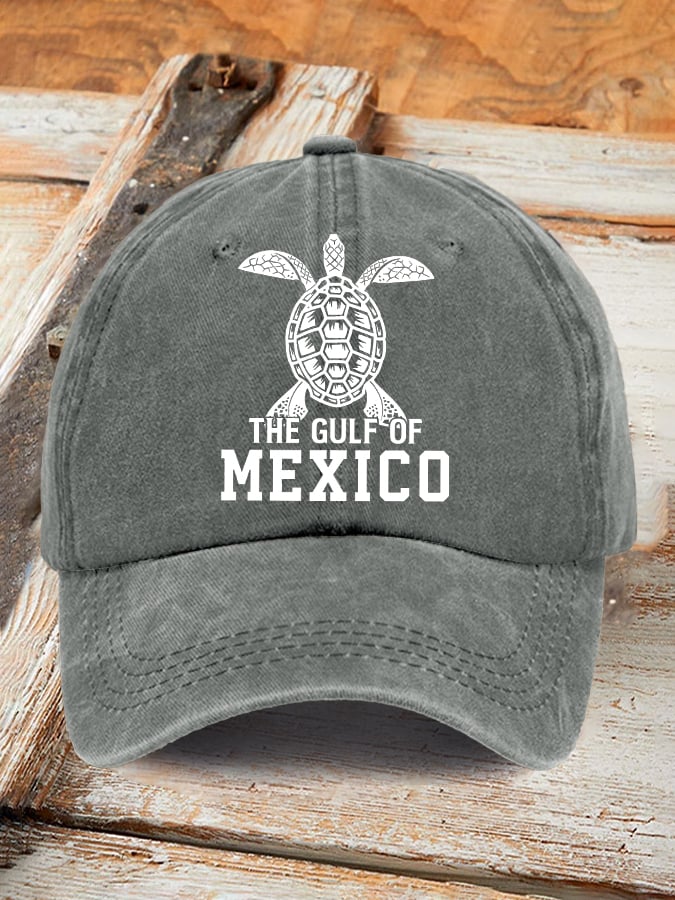 Retro Gulf Of Mexico Stay Salty And Resist Printed Baseball Cap