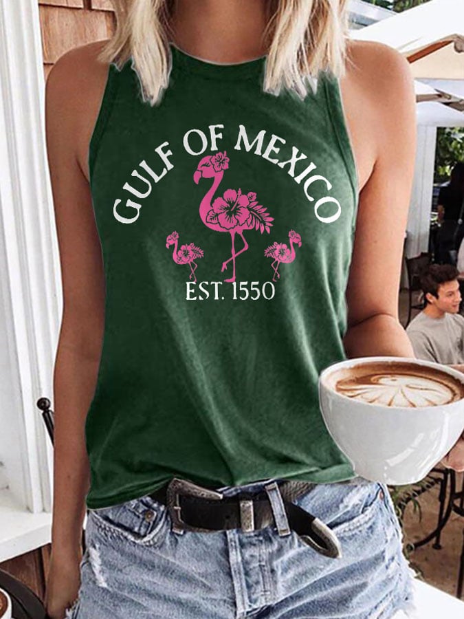 Women's Gulf Of Mexico Print Tank Top