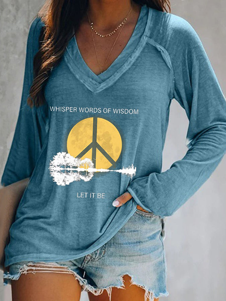 Whisper Words Of Wisdom Let It Be Print T-Shirt