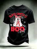 Men's BLOOD CANCER IS BOO SHEET Print T-Shirt