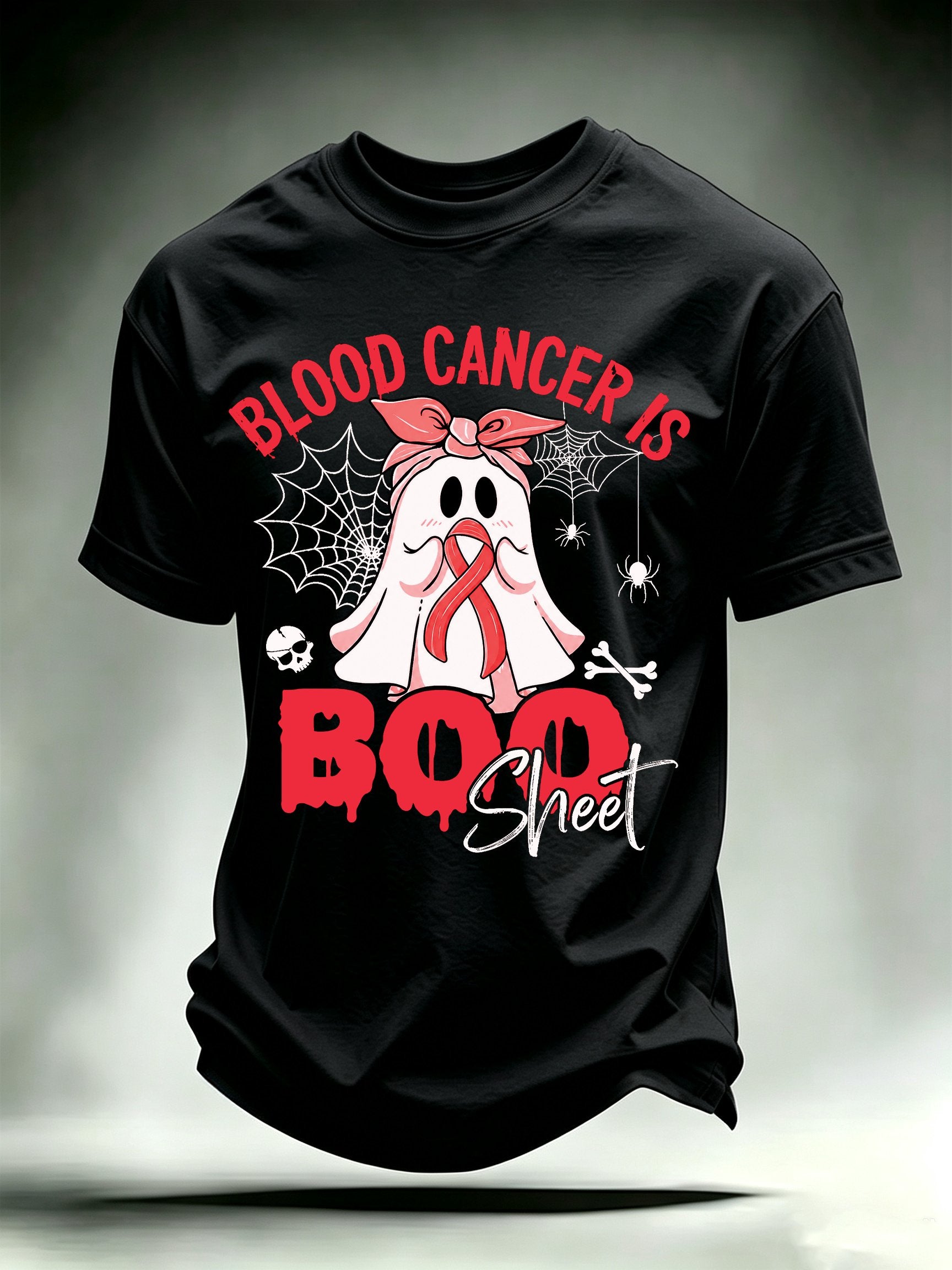 Men's BLOOD CANCER IS BOO SHEET Print T-Shirt