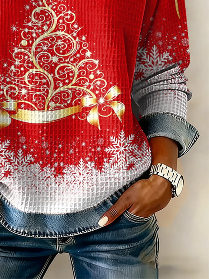 Women's Christmas Faith Print Sweatshirt