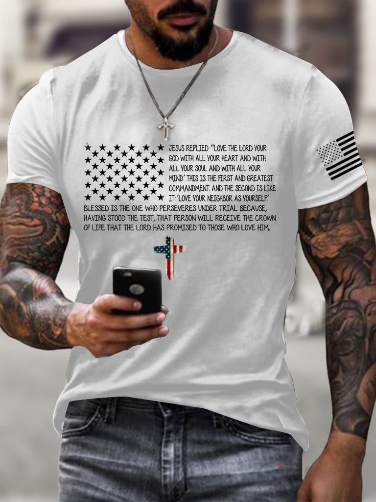 Men's Independence Day Print T-Shirt