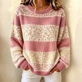 Women's Casual Print Long Sleeve Knit Sweater